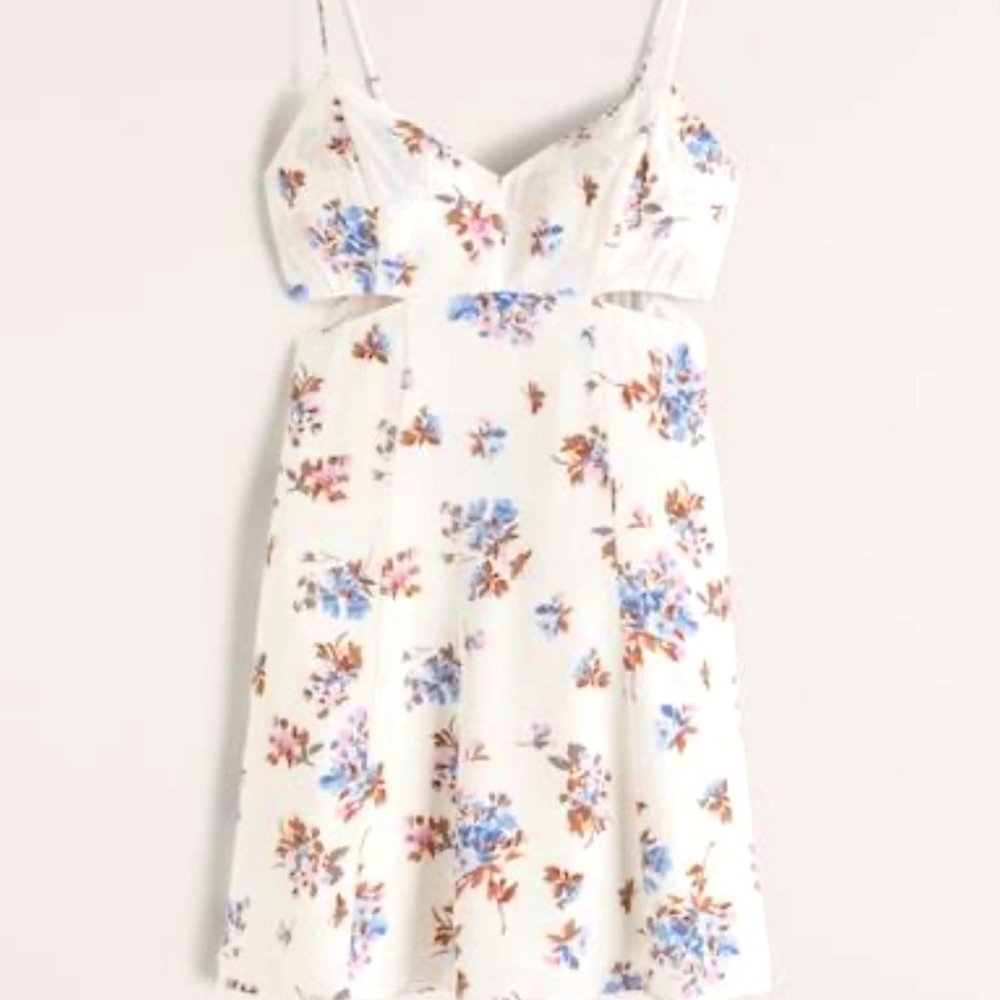 Abercrombie Side Cutout Flirty Mini Dress
